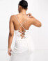 Фото #2 товара Pieces Bride To Be satin cowl neck cami top in white