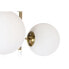 Потолочный светильник DKD Home Decor 64 x 64 x 64 cm Стеклянный Позолоченный Металл Белый 50 W