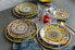 Фото #9 товара Villa d'Este Home Tivoli Set of 3 Pizza Plates 33 cm Stoneware (Made in Italy)