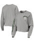 Фото #2 товара Women's '47 Heathered Gray Michigan State Spartans Ultra Max Parkway Long Sleeve Cropped T-shirt