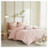 Фото #1 товара 7pc Full/Queen Kay Cotton Jacquard Duvet Cover Set Pink