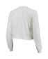 ფოტო #4 პროდუქტის Women's White Auburn Tigers Retro Campus Crop Long Sleeve T-shirt