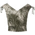 ONLY Nova Life Vis sleeveless T-shirt Forest Night / Aop:545 Zila Leaf, S - фото #1