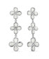 Jardin Triple Drop Earrings with Mother of Pearl