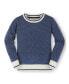 ფოტო #1 პროდუქტის Boys' Organic Cotton Long Sleeve Crew Neck Pullover Sweater, Infant