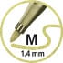 STABILO Pen 68 metallic - Medium - 1 colours - Copper - Bullet tip - 1.4 mm - Black - Copper