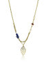 Emersyn EWN23036G Fashion Gold Plated Lapis Lazuli Necklace