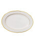 Фото #4 товара Porcelain China 57 Piece Gloria Wavy Dinnerware Set, Service for 8