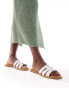 Фото #2 товара schuh Tierney flat sandals in white leather