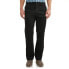 Фото #1 товара George Flat Front Wrinkle Resistant Pants Men's 38x32 Black Pull-On Solid