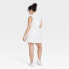 Фото #3 товара Women's Polo Tank Dress - All in Motion White XS
