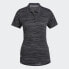 adidas women Space-Dyed Short Sleeve Polo Shirt