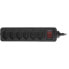 Фото #1 товара InLine Power Strip 6 Port Swiss Type with power-switch black 1.5m