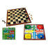 Фото #1 товара Настольная игра Rama Parchis 4 деревянная доска и фишки с аксессуарами 40.5x40.5x1.2 см для компании
