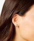 ფოტო #2 პროდუქტის Cubic Zirconia Rose Beauty & The Beast Stud Earrings in Sterling Silver & 18k Rose Gold-Plate