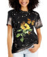 ფოტო #3 პროდუქტის Juniors' Cotton Butterfly-Print T-Shirt
