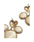 Women's Mickey Mouse Gold Heart Earrings