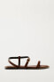 Фото #1 товара Кожаные сандалии ZARA
