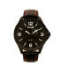 ფოტო #1 პროდუქტის Men's Watch, 48MM IP Titanium Case with Titanium Dial, Second Hand Subdual, Black Strap with Red Stitching