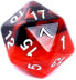 Фото #3 товара Rebel Komplet kości REBEL RPG - Dwukolorowe - Czerwono-czarne (106475)