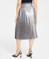Фото #2 товара Women's Pull-On Metallic Midi Skirt, Created for Macy's