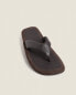 Comfort flat leather sandals