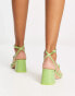 Фото #4 товара Public Desire Dayla mid heeled shoes in patent mint