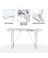 Фото #8 товара 55" Faux Marble Dining Table for 4, Easy Assembly
