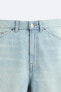 DENIM CARGO BERMUDA SHORTS