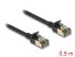 Фото #2 товара Delock RJ45 Netzwerkkabel Cat.8.1 F/FTP Slim Pro 0.5 m schwarz - Network - CAT 8