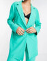 ASOS DESIGN jersey slouchy suit blazer in green