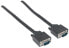 Manhattan VGA Monitor Cable - 3m - Black - Male to Male - HD15 - Cable of higher SVGA Specification (fully compatible) - Fully Shielded - Lifetime Warranty - Polybag - 3 m - VGA (D-Sub) - VGA (D-Sub) - Male - Male - Black