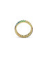 Baguette Cut, Multicolored, Gold-Tone Plated Matrix Ring