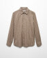 Фото #7 товара Men's Check Flannel Cotton Shirt