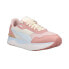 Puma Pulsar Wedge Graphic Lace Up Womens Off White, Pink Sneakers Casual Shoes