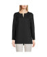 ფოტო #1 პროდუქტის Women's Stretch Broadcloth Long Sleeve Split Neck Tunic