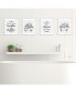 Фото #2 товара Turn Your Troubles Into Bubbles Wall Art 4 ct Artisms - 8 x 10 in Black & White