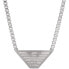 Modern steel necklace with logo EGS2984040