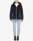 ფოტო #5 პროდუქტის Women's Midweight Quilted Contrast with Thumbholes Hooded Jacket