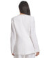 ფოტო #1 პროდუქტის Women's Collarless Linen Double Breasted Blazer