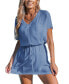 Фото #1 товара Women's Cobalt Blue Tie-Waist V-Neck Cover-Up