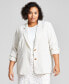 Plus Size Notch-Collar Two-Button Jacket, Created for Macy's