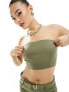 Фото #1 товара Missyempire bandeau top co-ord in khaki