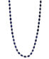 ფოტო #1 პროდუქტის EFFY® Sapphire (12-3/4 ct. t.w.) & Diamond (1/5 ct. t.w.) 18" Collar Necklace in Sterling Silver.
