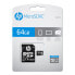 HP SDU64GBXC10HP-EF - 64 GB - MicroSDXC - Class 10 - UHS-I - Class 1 (U1) - Black