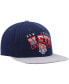 Фото #3 товара Men's Navy, Gray New Jersey Nets Hardwood Classics Gradient Wordmark Snapback Hat