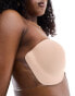 Bye Bra strapless and backless stick on bra with clear side wings in beige