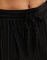 Фото #4 товара ASOS DESIGN Tall tailored pull on trouser in black pinstripe