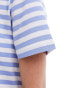 Фото #6 товара Pieces boxy t-shirt in bold blue and white stripe