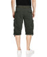 ფოტო #2 პროდუქტის Men's Belted Capri Cargo Shorts